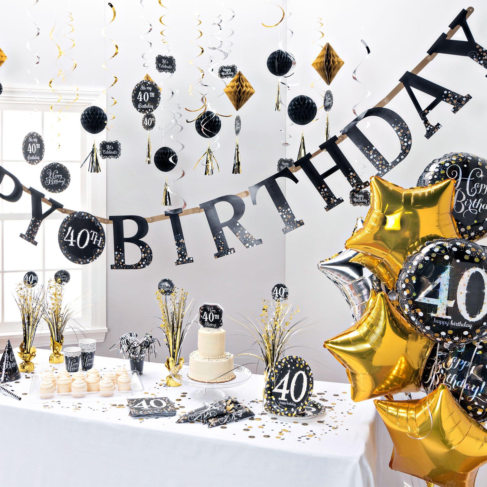 40th Birthday Party Supplies, Decorations & Ideas